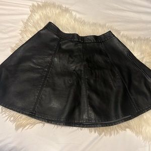 H&M Faux Leather Mini Skirt
